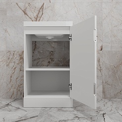 Style Line Тумба под раковину Моно 50 белый софт – фотография-6